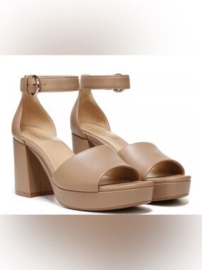 Naturalizer Women's Pearlyn Dress Sandal Color Taupe Leather Size 7 1/2 M New